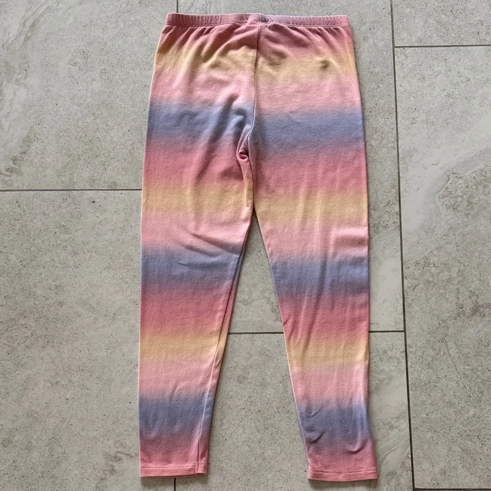 Splendid Girls' Love Tee & Ombre Spray Leggings Set  sz 6